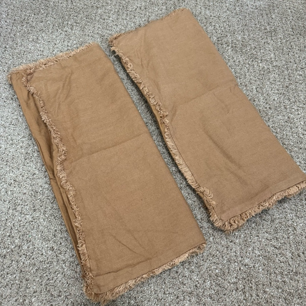 2 Heavyweight Linen Blend Comforter Shams - Casaluna